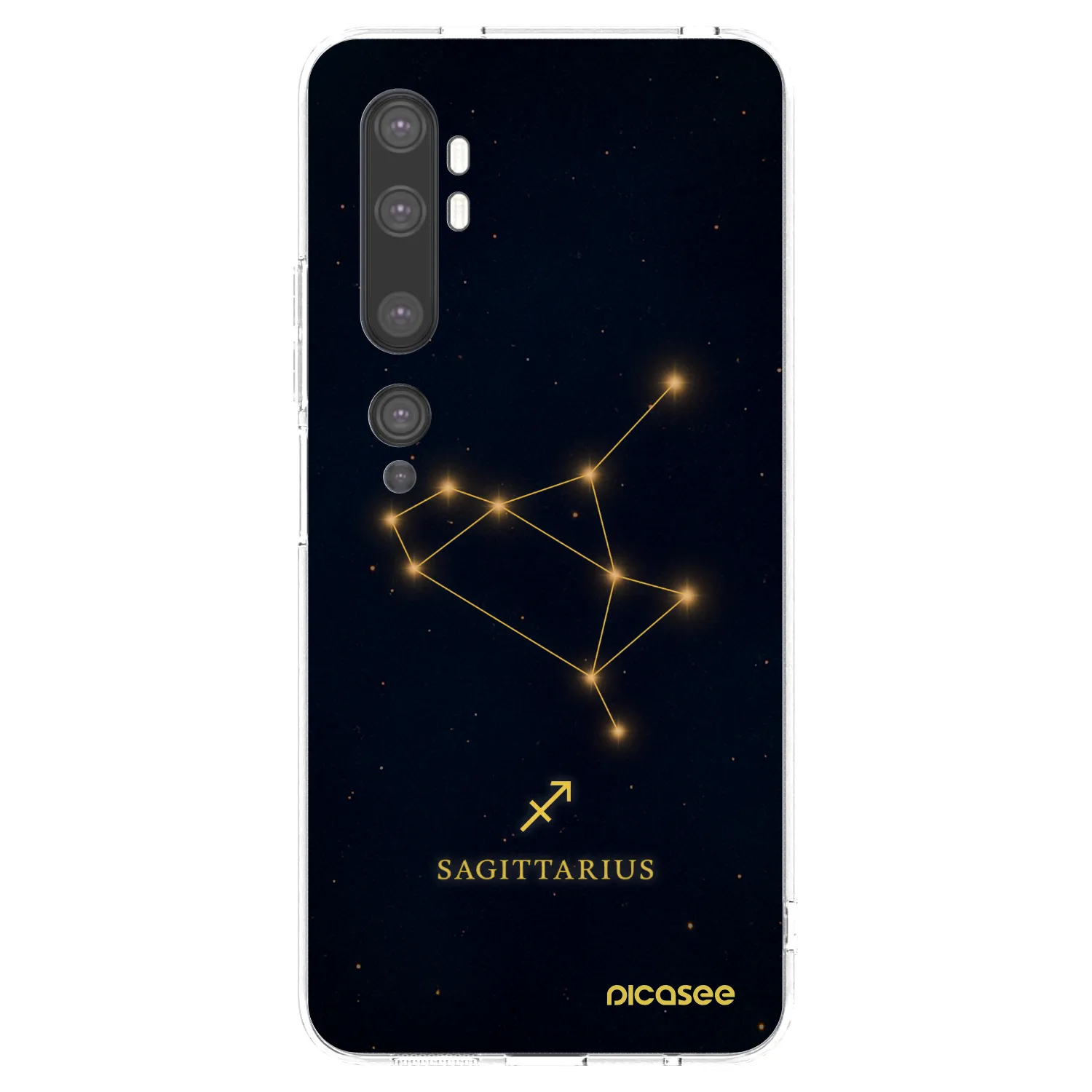 Picasee silikonski prozorni ovitek za Xiaomi Mi Note 10 (Pro) - SAGITTARIUS