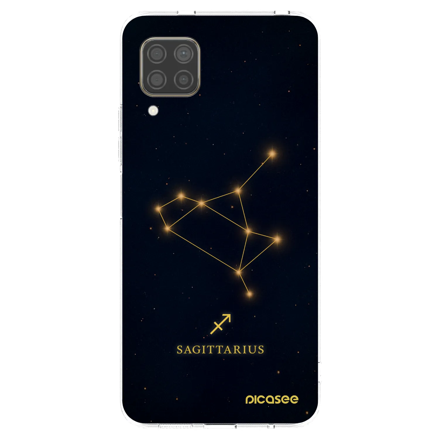 Picasee silikonski prozorni ovitek za Huawei P40 Lite - SAGITTARIUS