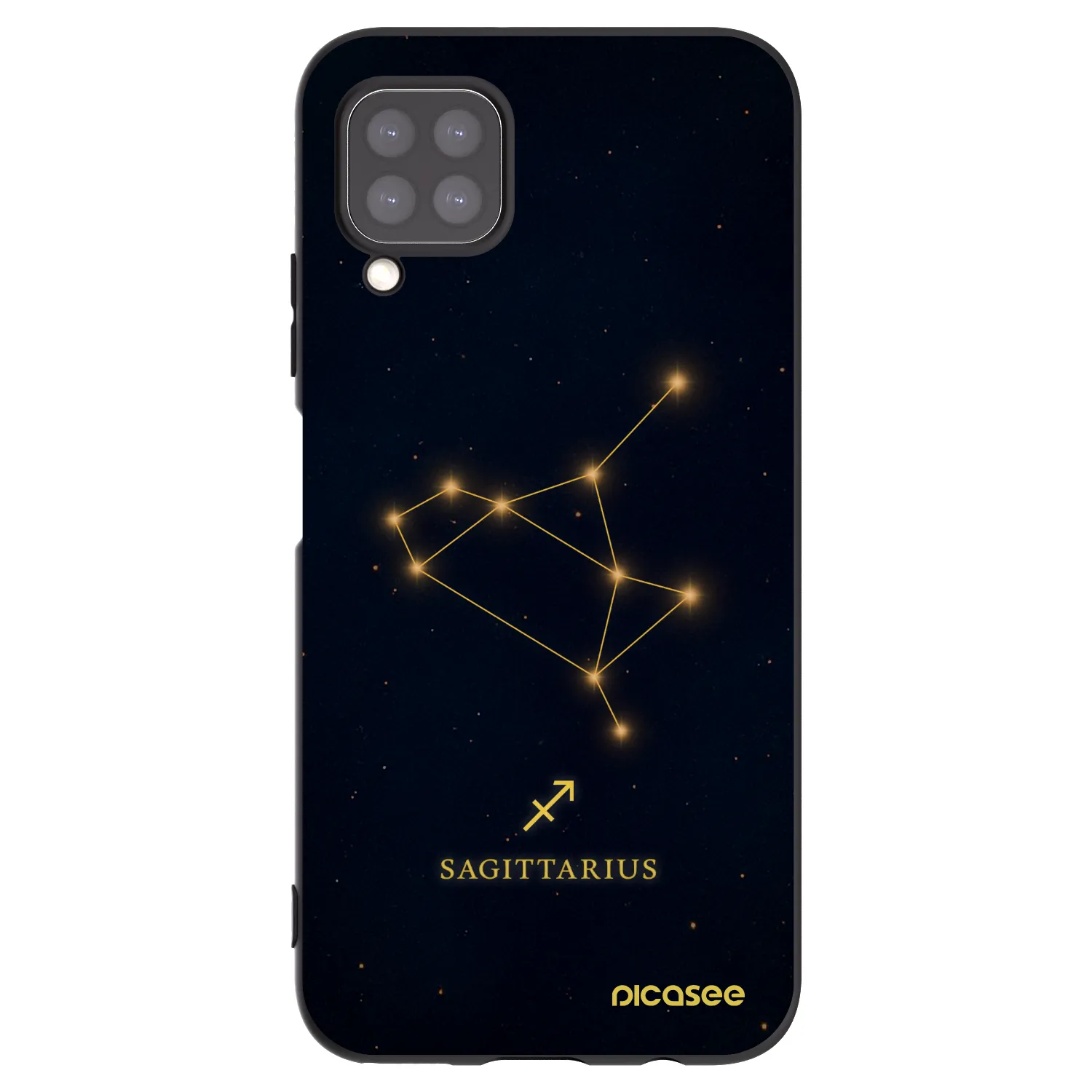 Picasee silikonski črni ovitek za Huawei P40 Lite - SAGITTARIUS