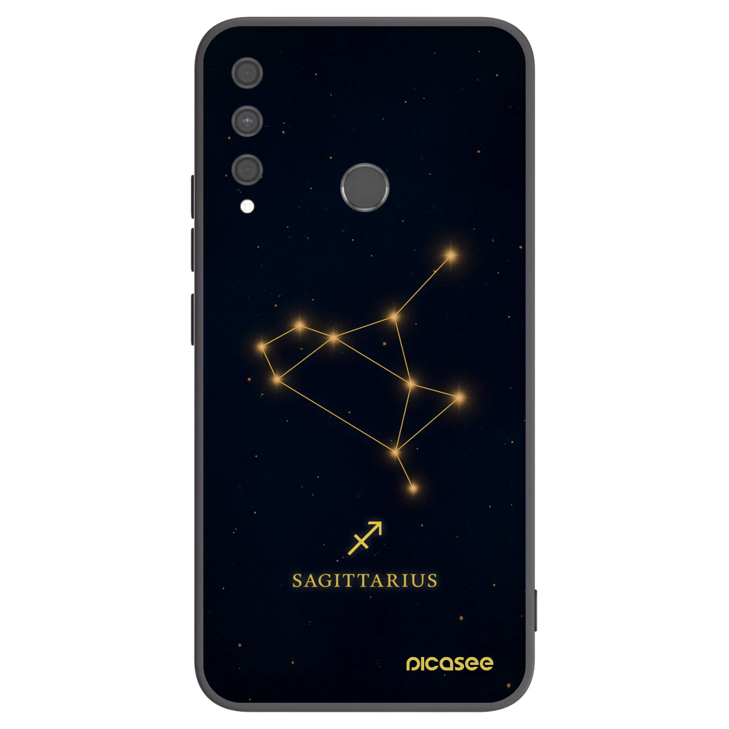 Picasee silikonski črni ovitek za Huawei P40 Lite E - SAGITTARIUS