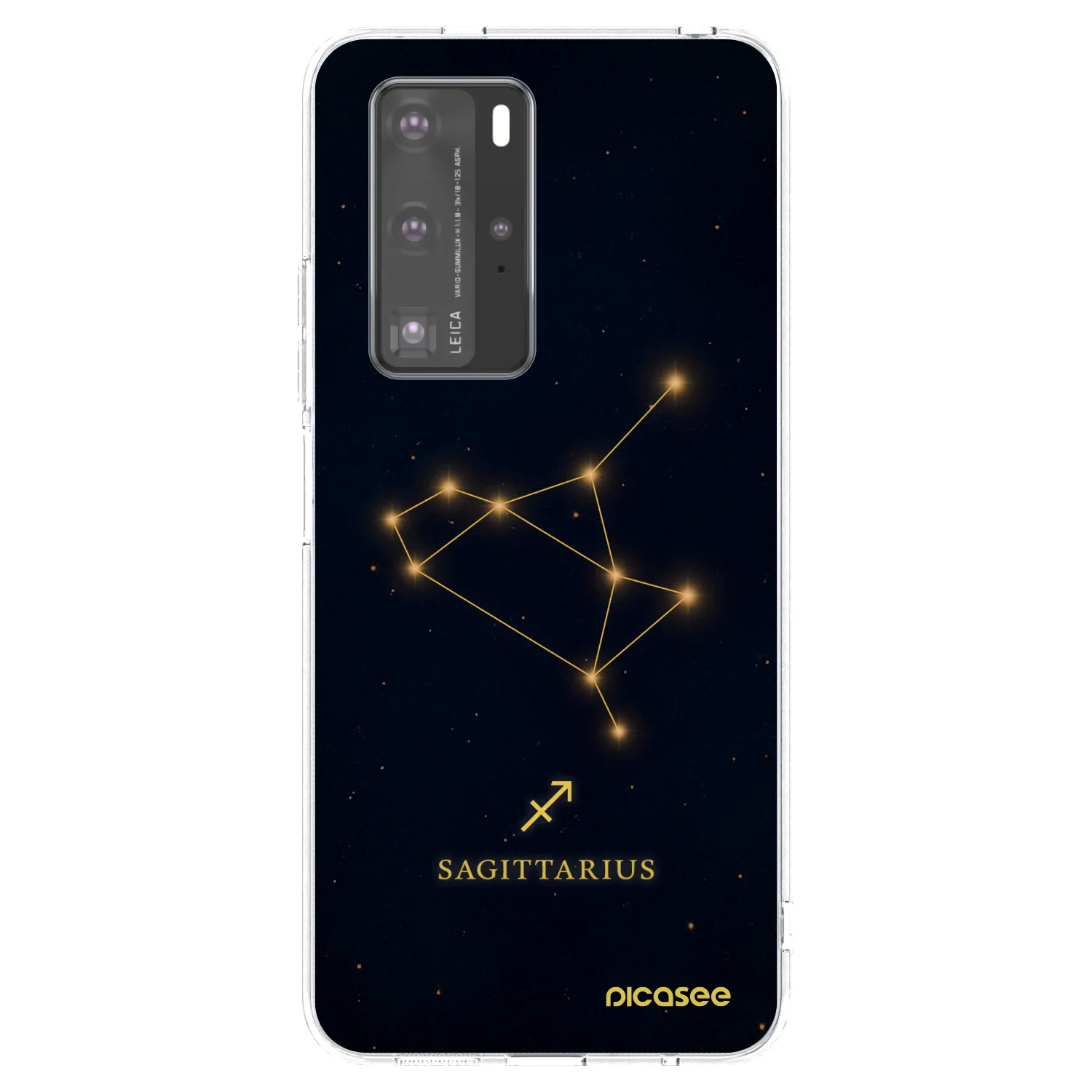 Picasee silikonski prozorni ovitek za Huawei P40 Pro - SAGITTARIUS