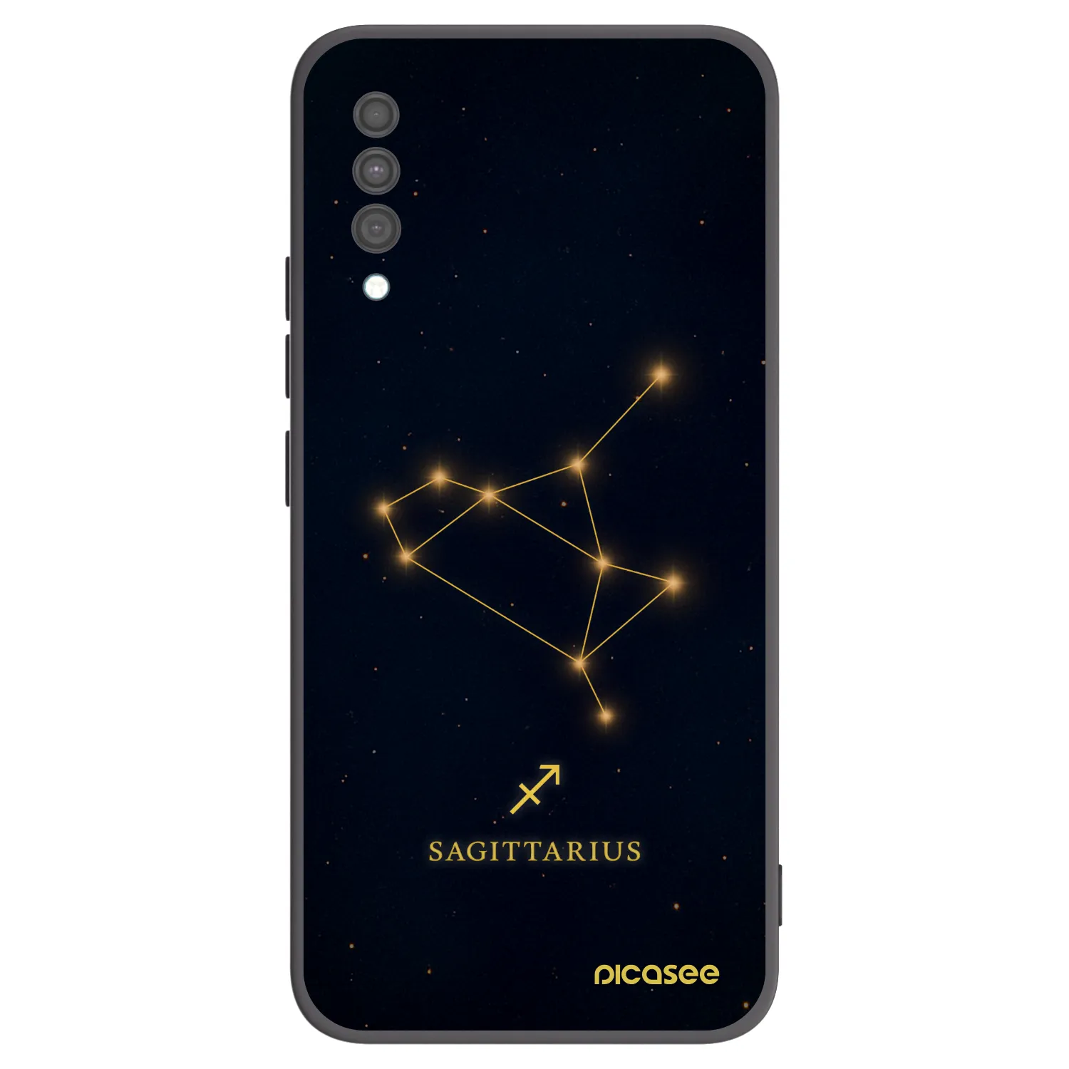 Picasee silikonski črni ovitek za Samsung Galaxy A30s A307F - SAGITTARIUS