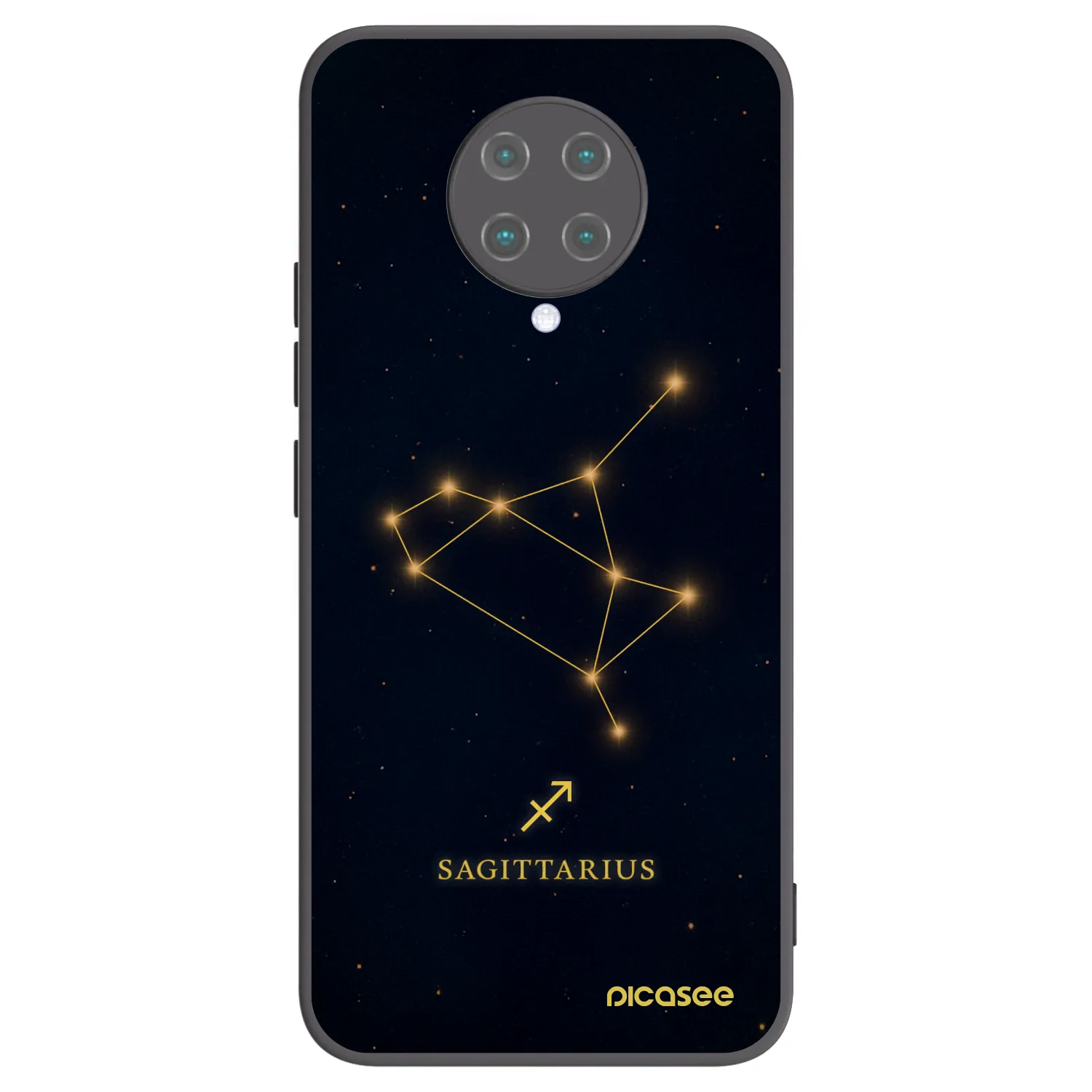 Picasee silikonski črni ovitek za Xiaomi Poco F2 Pro - SAGITTARIUS