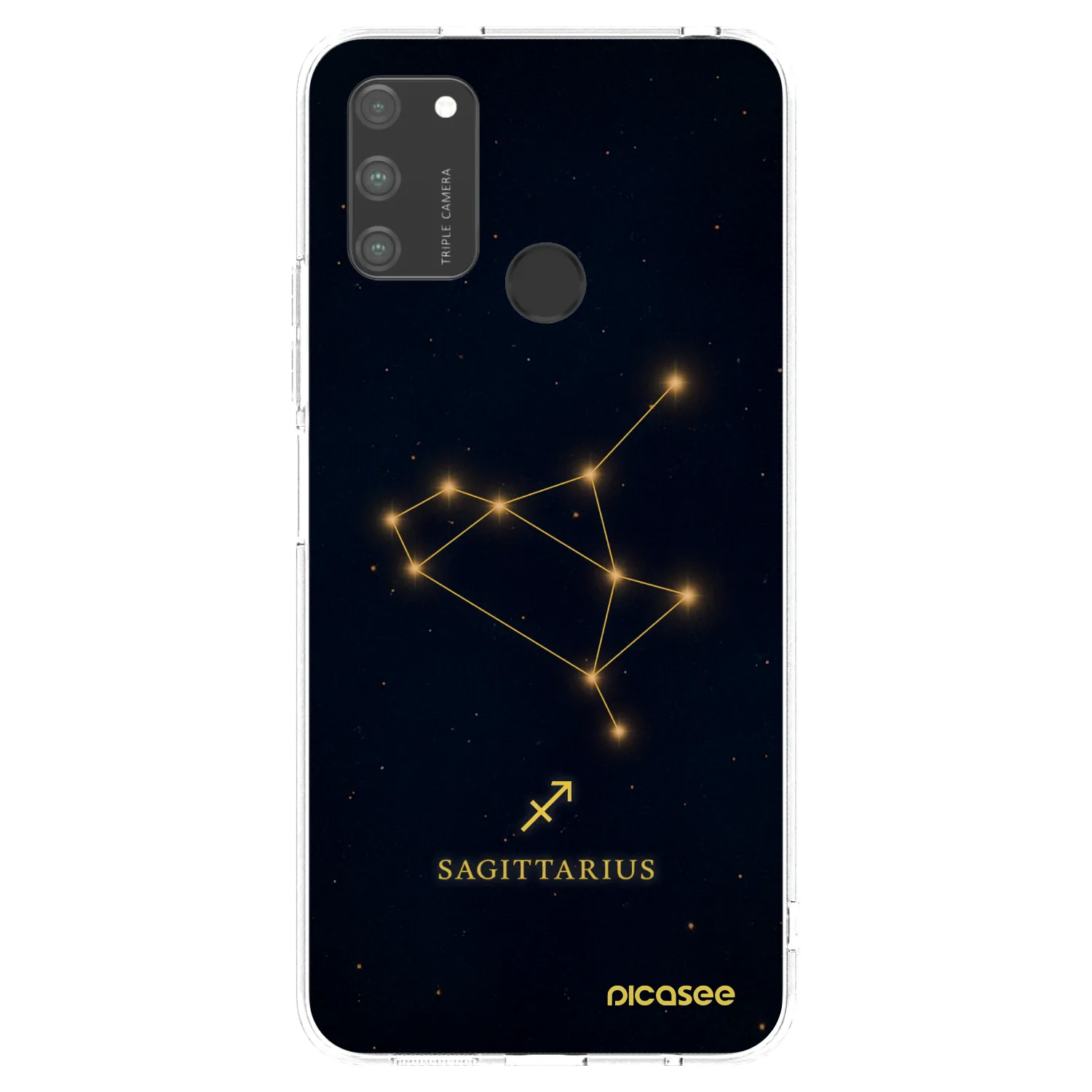 Picasee silikonski prozorni ovitek za Honor 9A - SAGITTARIUS
