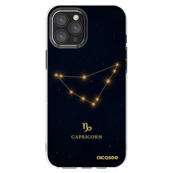 Picasee silikonski prozorni ovitek za Apple iPhone 12 Pro Max - CAPRICORN