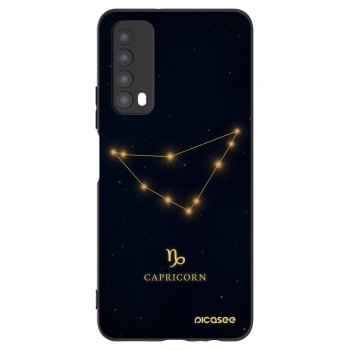 Picasee silikonski črni ovitek za Huawei P Smart 2021 - CAPRICORN