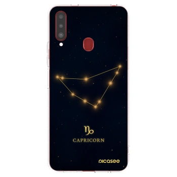 Picasee silikonski prozorni ovitek za Samsung Galaxy A20s - CAPRICORN
