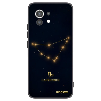 Picasee silikonski črni ovitek za Xiaomi Mi 11 - CAPRICORN