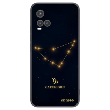 Picasee silikonski črni ovitek za Vivo Y33s - CAPRICORN