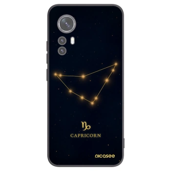 Picasee silikonski črni ovitek za Xiaomi 12 - CAPRICORN