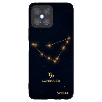 Picasee silikonski črni ovitek za Honor X8 4G - CAPRICORN