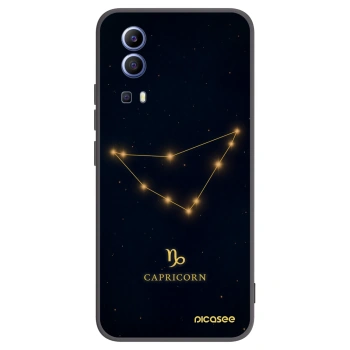 Picasee silikonski črni ovitek za Vivo Y52 5G - CAPRICORN