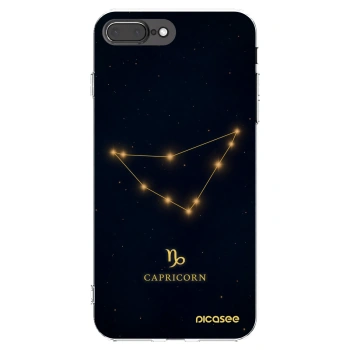 Picasee silikonski prozorni ovitek za Apple iPhone 8 Plus - CAPRICORN