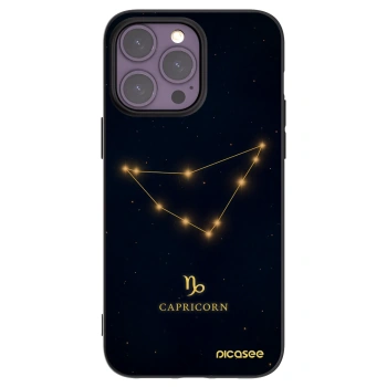 Picasee silikonski črni ovitek za Apple iPhone 14 Pro Max - CAPRICORN