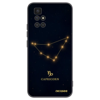 Picasee silikonski črni ovitek za Xiaomi Redmi 10 (2022) - CAPRICORN