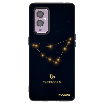 Picasee silikonski črni ovitek za OnePlus 9 - CAPRICORN