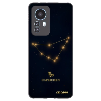 Picasee silikonski črni ovitek za Xiaomi 12T - CAPRICORN