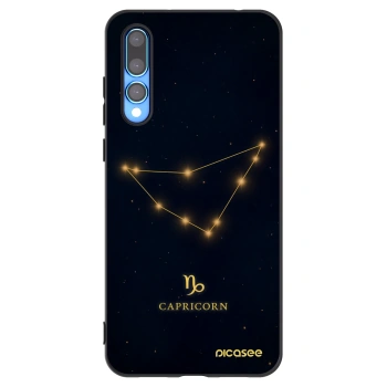Picasee silikonski črni ovitek za Huawei P20 Pro - CAPRICORN