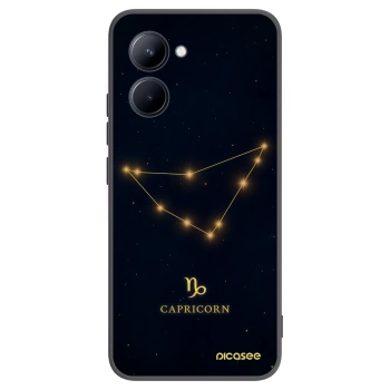 Picasee silikonski črni ovitek za Realme C33 (2023) - CAPRICORN