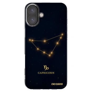 Picasee silikonski prozorni ovitek za Apple iPhone 16 Plus - CAPRICORN