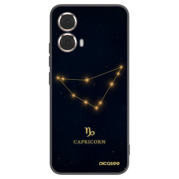 Picasee silikonski črni ovitek za Motorola Moto G85 - CAPRICORN