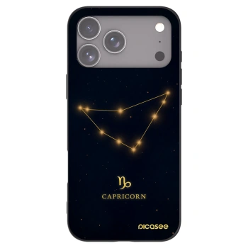 Picasee silikonski črni ovitek za Apple iPhone 17 Pro Max - CAPRICORN