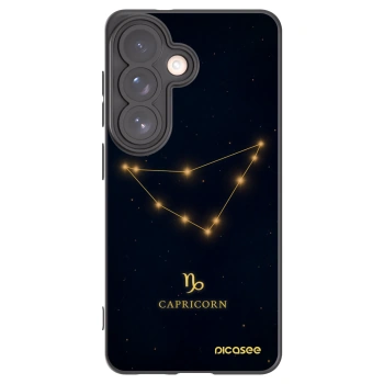 Picasee silikonski črni ovitek za Samsung Galaxy S26 - CAPRICORN