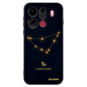 Picasee silikonski črni ovitek za OPPO Find X9 Pro - CAPRICORN