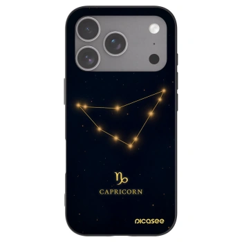 Picasee silikonski črni ovitek za Apple iPhone 18 Pro - CAPRICORN