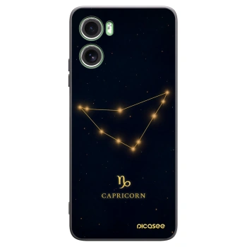 Picasee silikonski črni ovitek za Motorola Moto G06 - CAPRICORN
