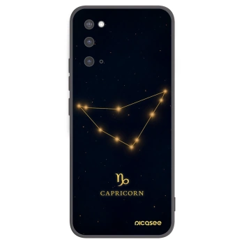 Picasee silikonski črni ovitek za Samsung Galaxy S20 G980F - CAPRICORN