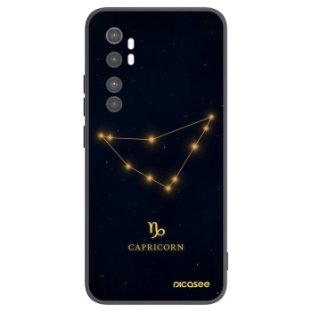 Picasee silikonski črni ovitek za Xiaomi Mi Note 10 Lite - CAPRICORN