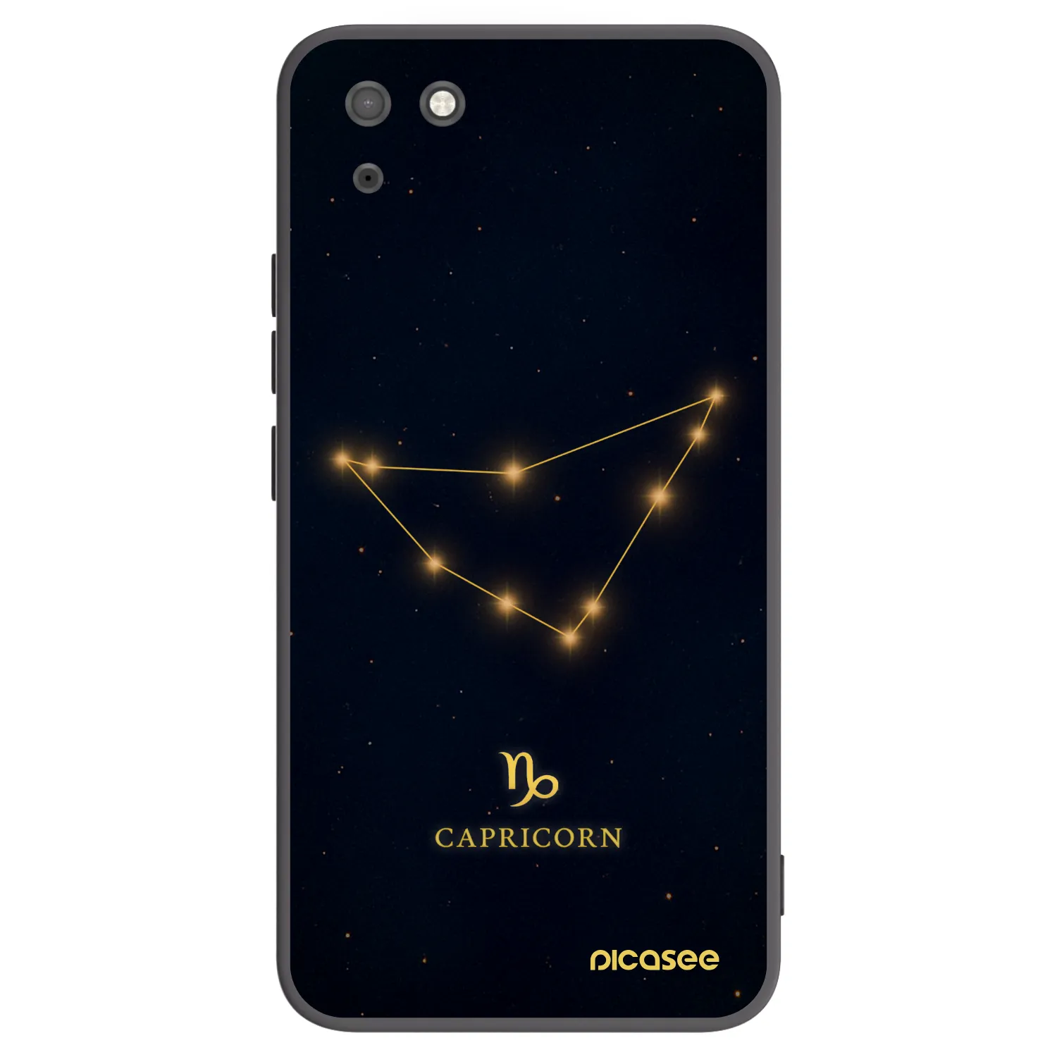 Picasee silikonski črni ovitek za Huawei Y5P - CAPRICORN