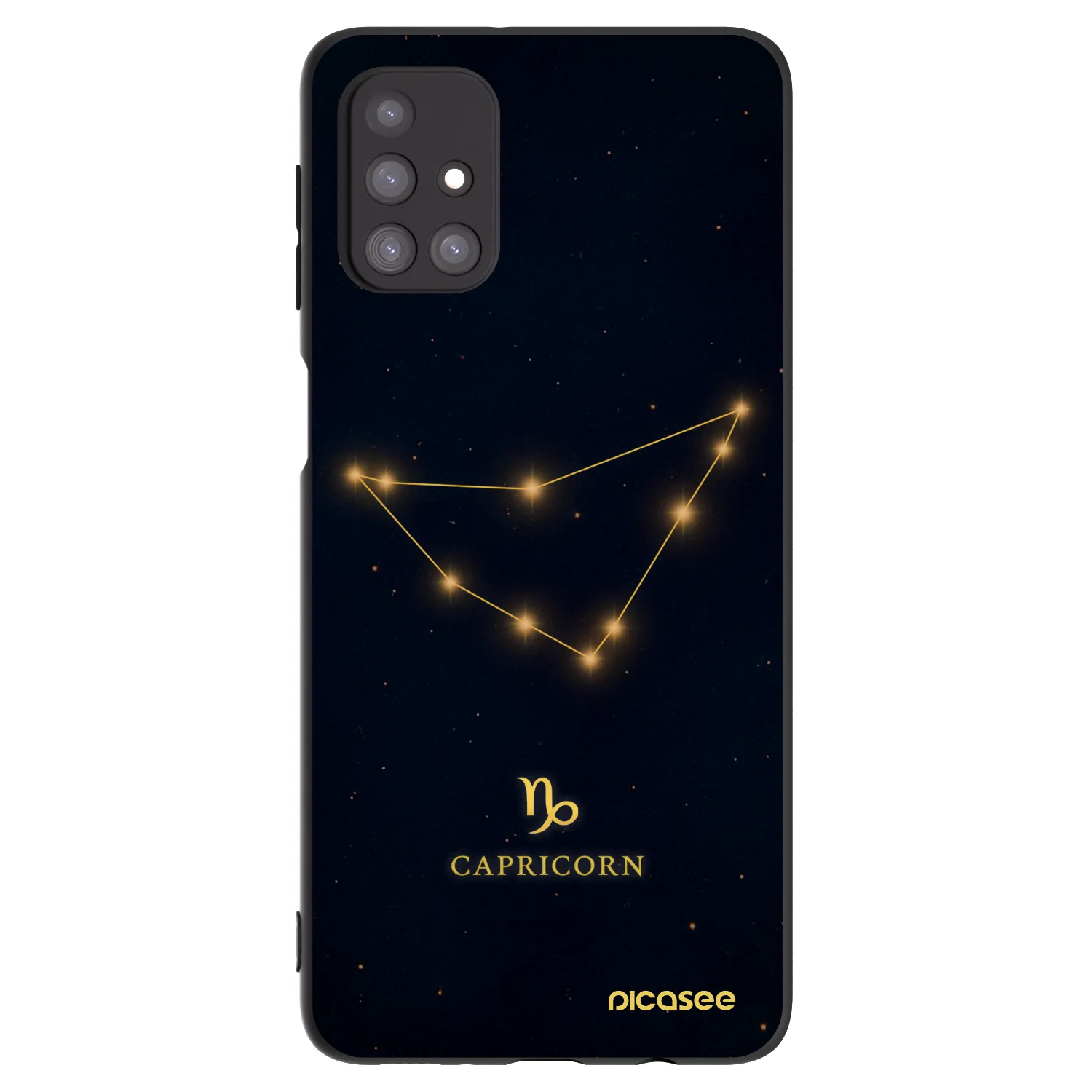 Picasee silikonski črni ovitek za Samsung Galaxy M31s - CAPRICORN