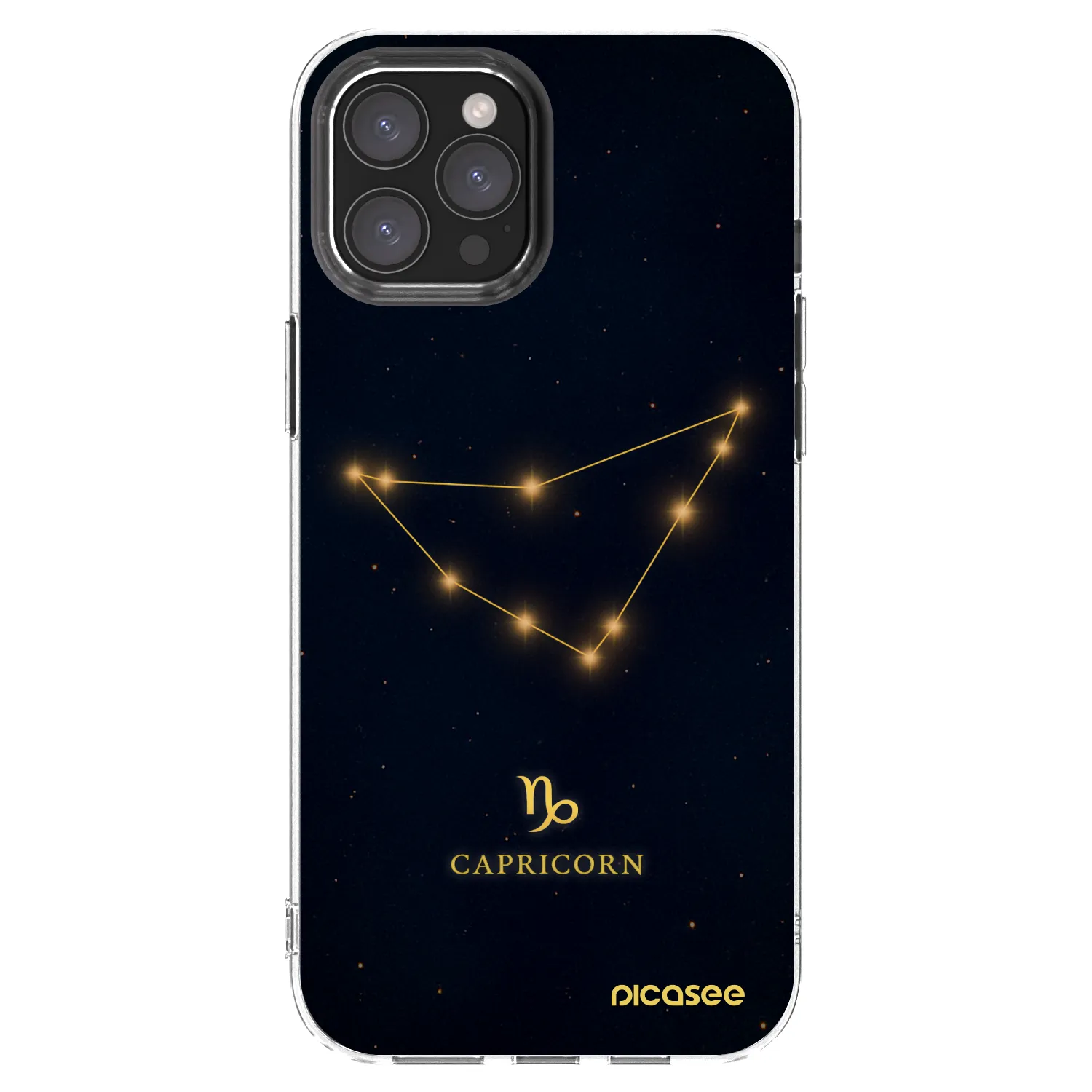 Picasee silikonski prozorni ovitek za Apple iPhone 12 Pro Max - CAPRICORN