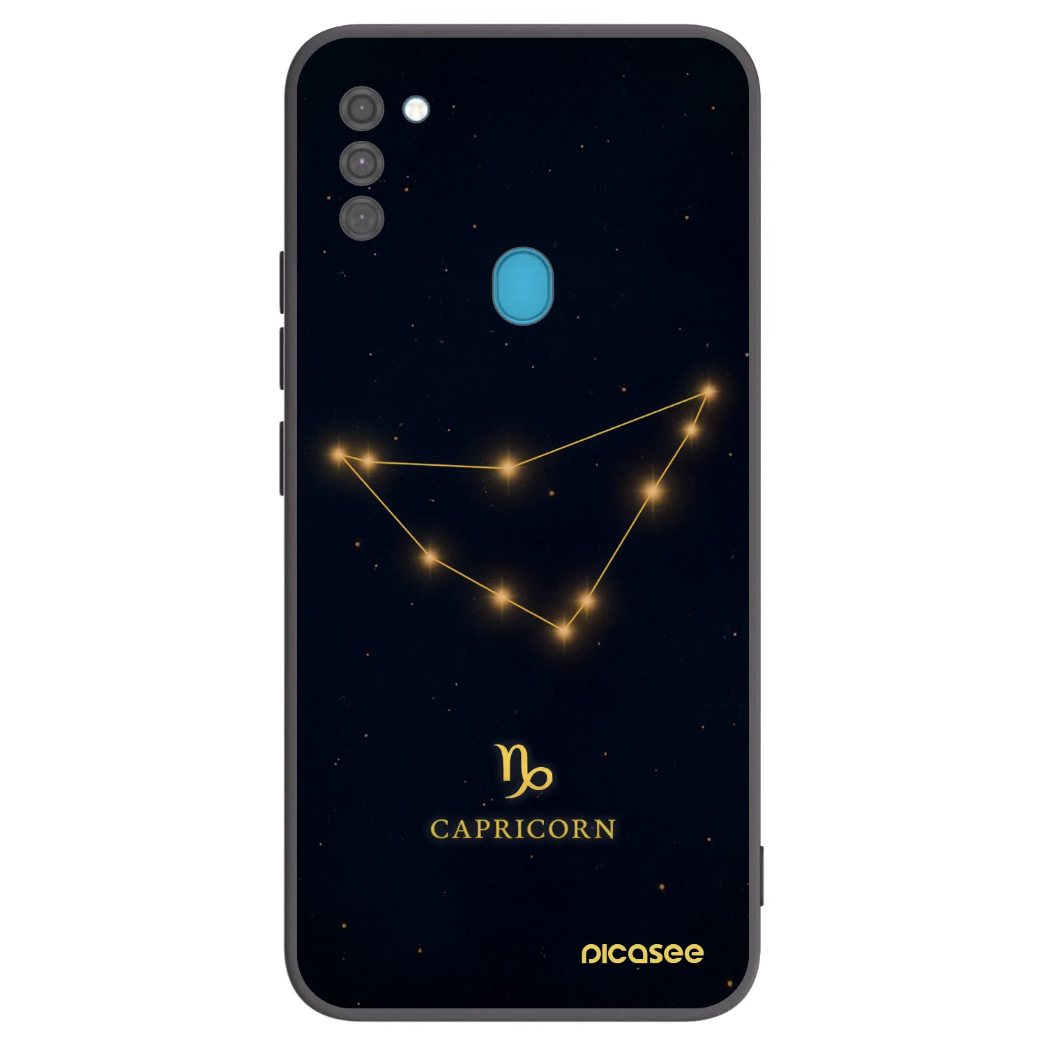 Picasee silikonski črni ovitek za Samsung Galaxy M11 - CAPRICORN