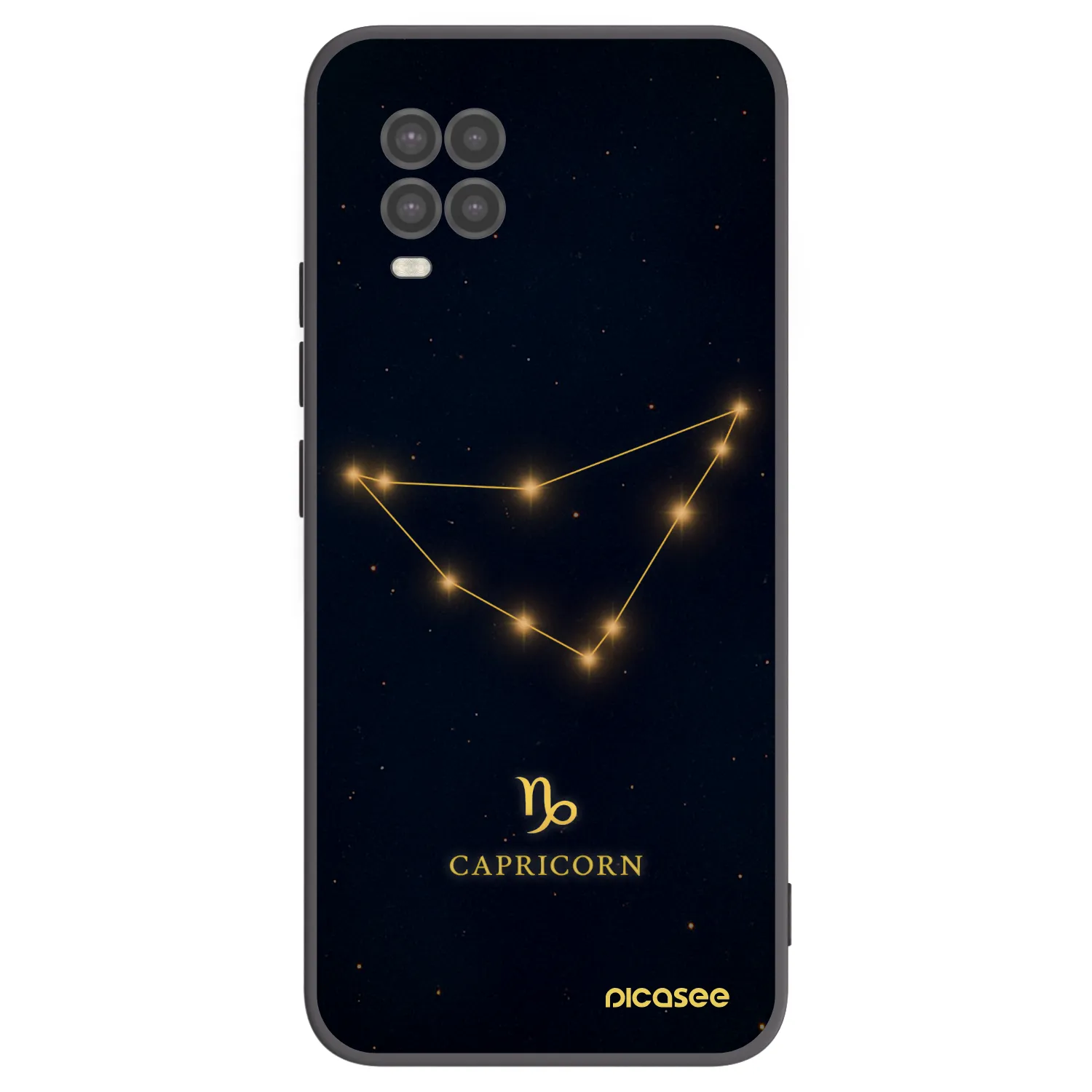 Picasee silikonski črni ovitek za Xiaomi Mi 10 Lite - CAPRICORN