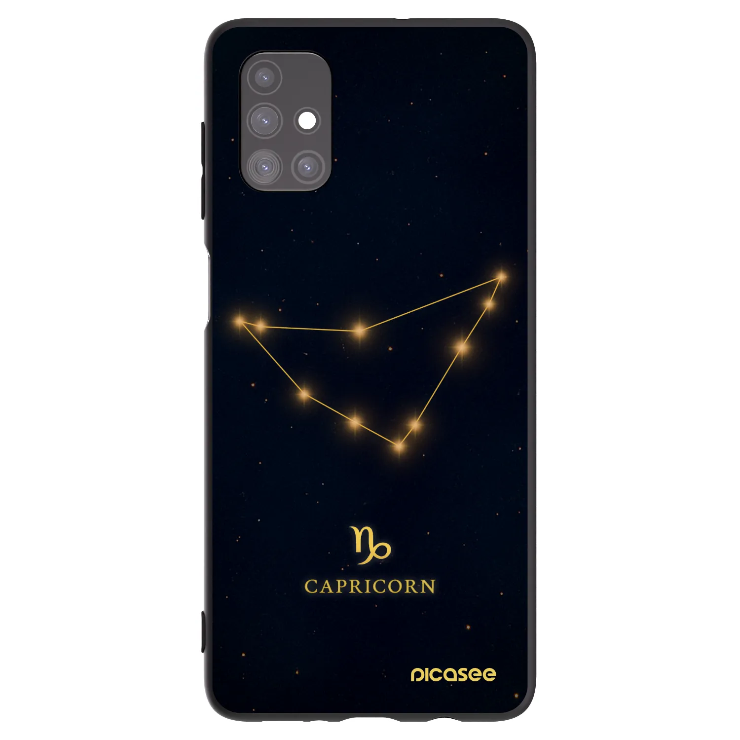 Picasee silikonski črni ovitek za Samsung Galaxy M51 M515F - CAPRICORN