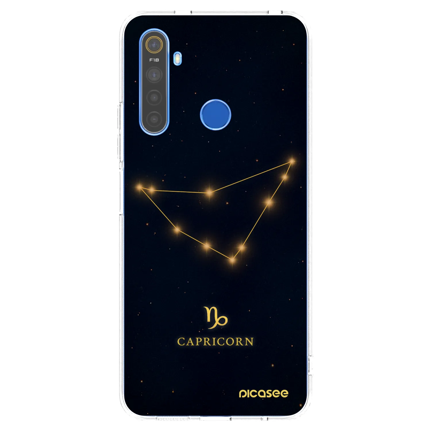 Picasee silikonski prozorni ovitek za Realme 5 - CAPRICORN