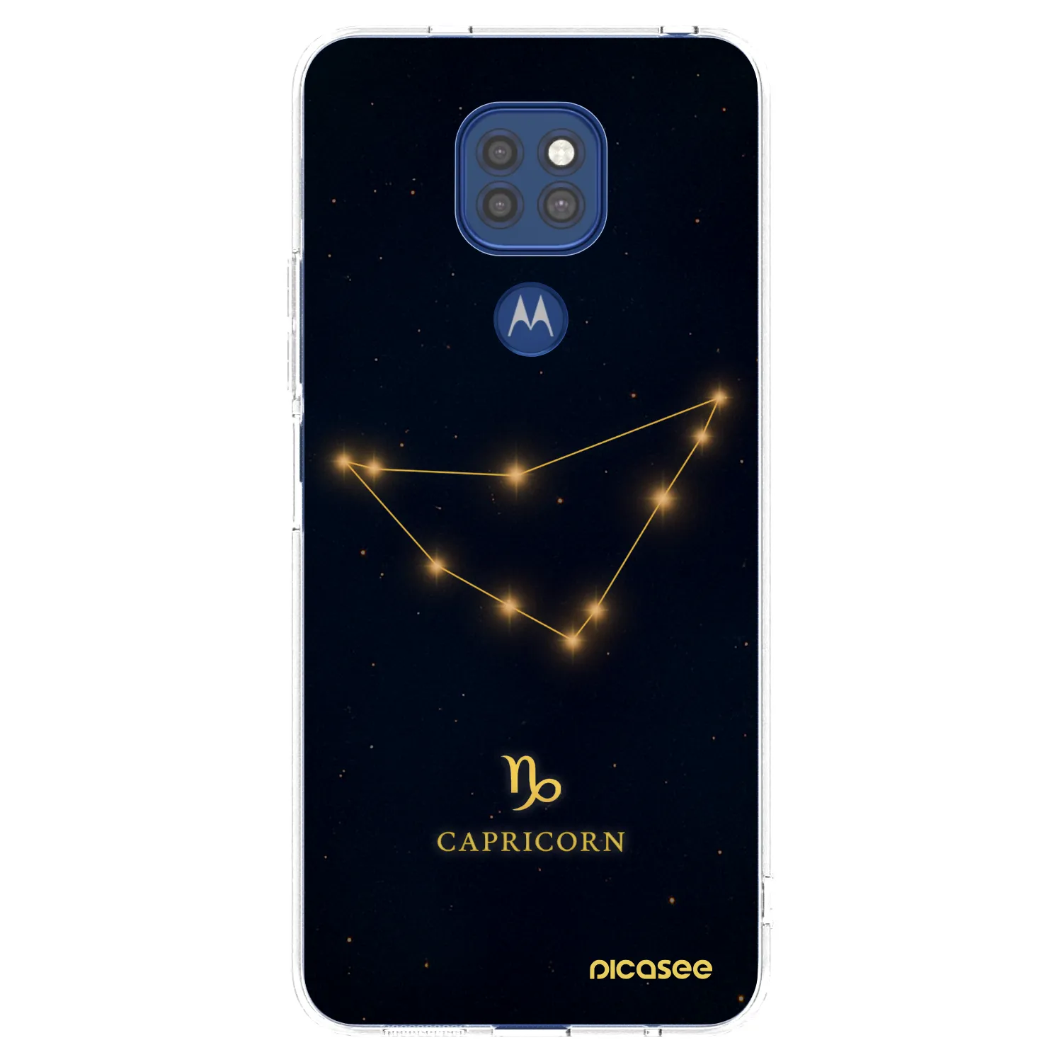 Picasee silikonski prozorni ovitek za Motorola Moto G9 Play - CAPRICORN