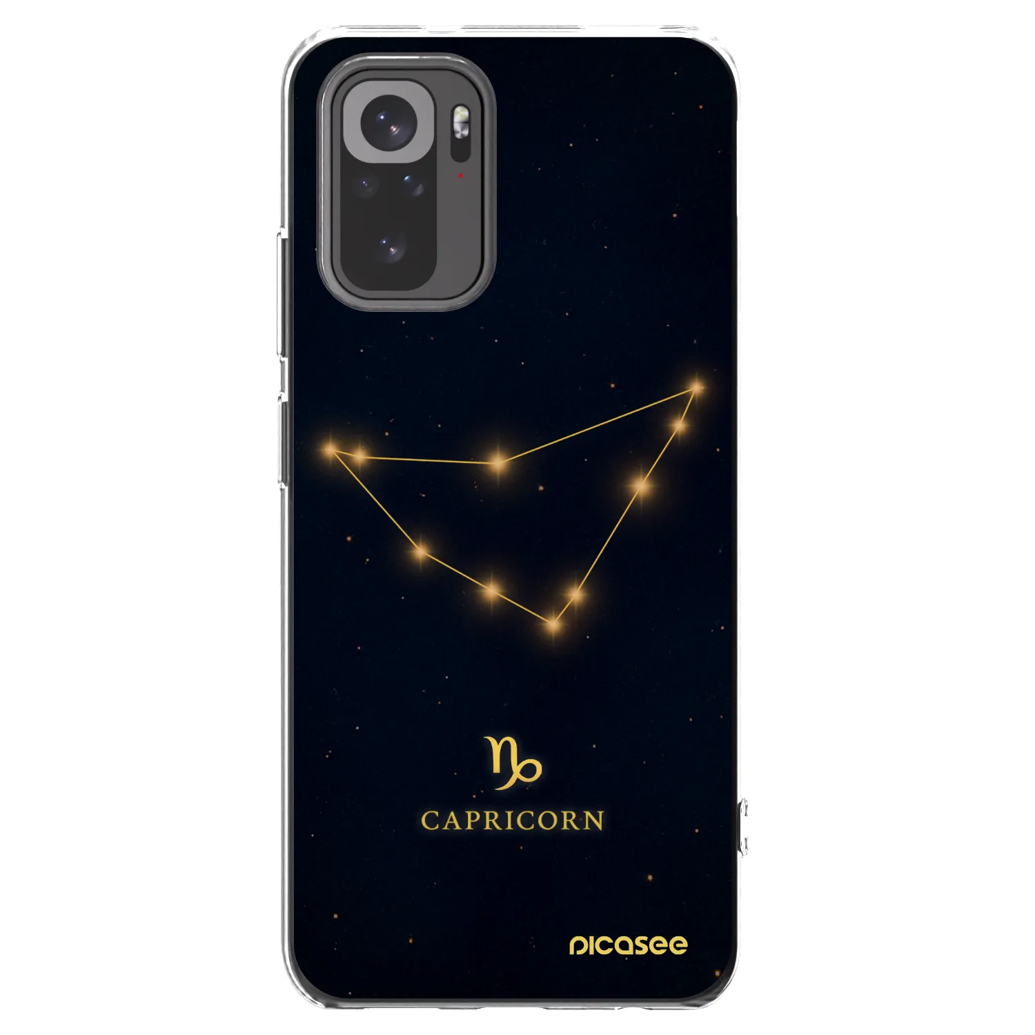 Picasee silikonski prozorni ovitek za Xiaomi Redmi Note 10 - CAPRICORN