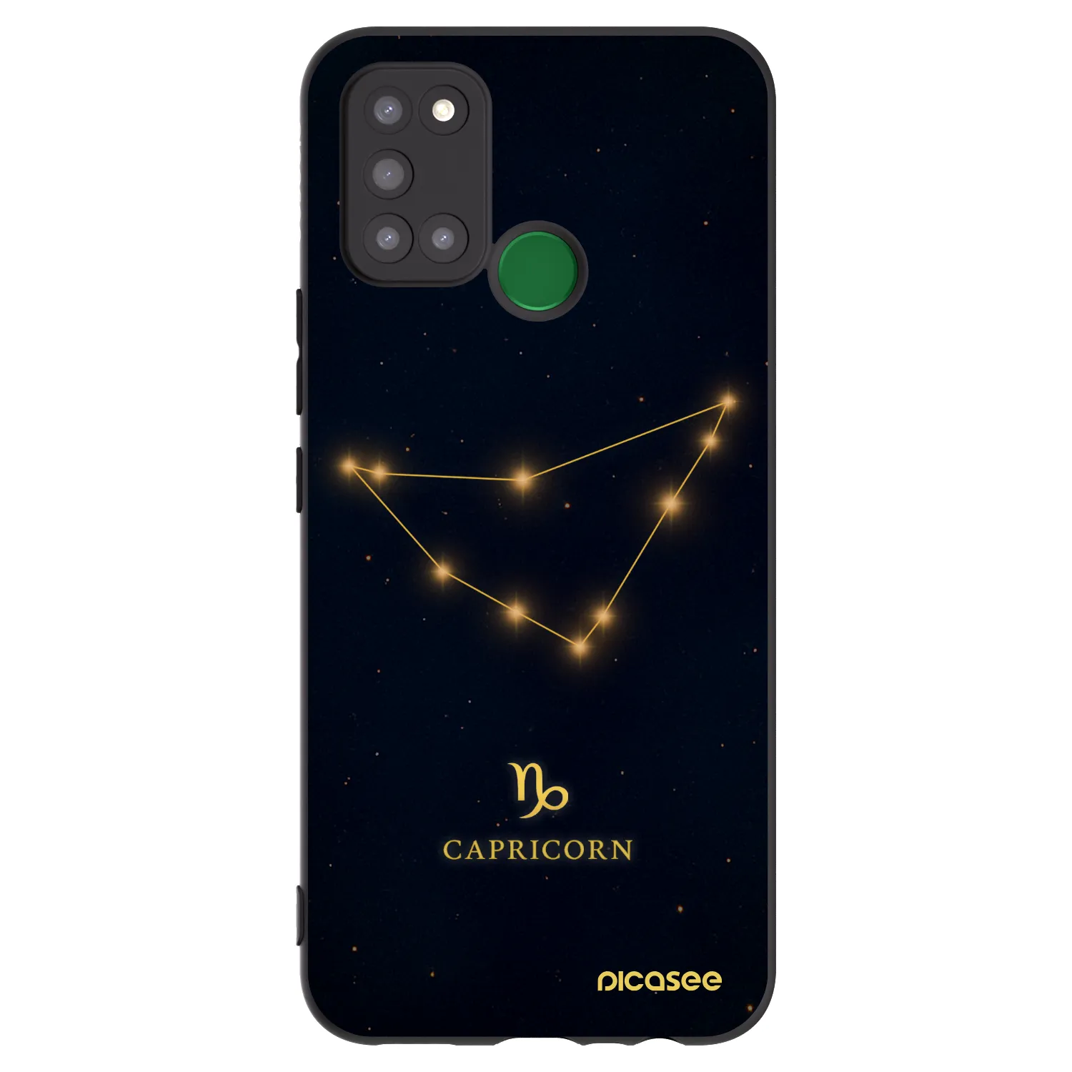 Picasee silikonski črni ovitek za Realme 7i - CAPRICORN