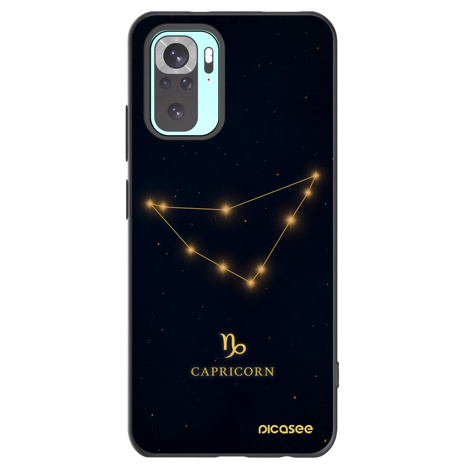 Picasee silikonski črni ovitek za Xiaomi Redmi Note 10 Pro - CAPRICORN