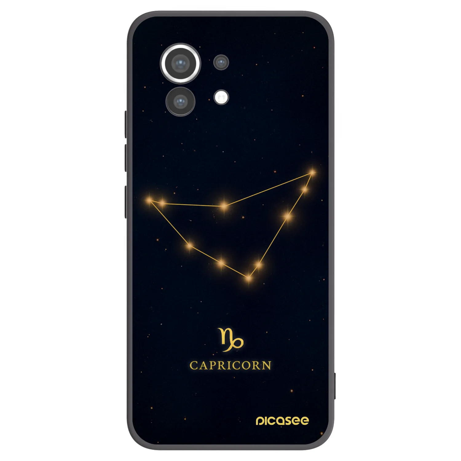 Picasee silikonski črni ovitek za Xiaomi Mi 11 - CAPRICORN