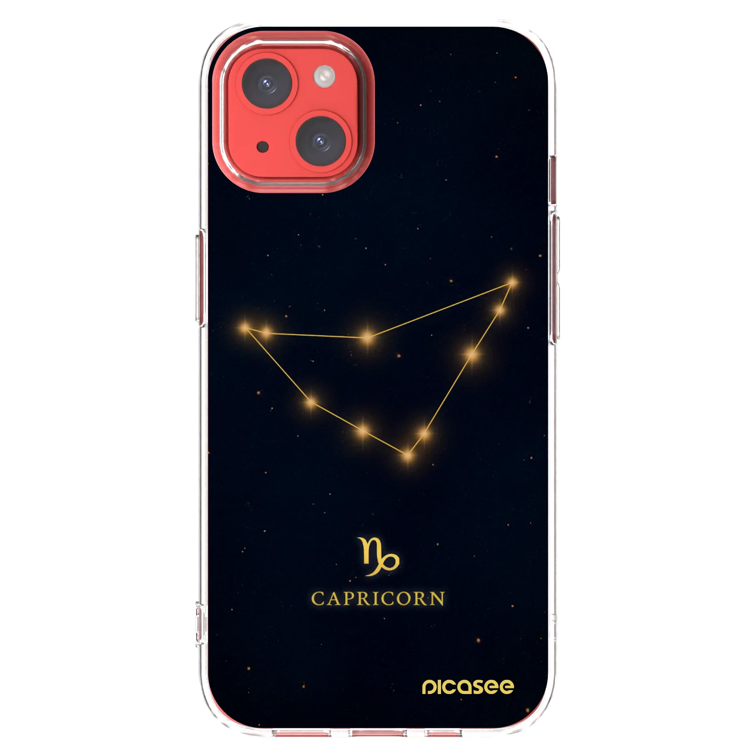 Picasee silikonski prozorni ovitek za Apple iPhone 13 - CAPRICORN