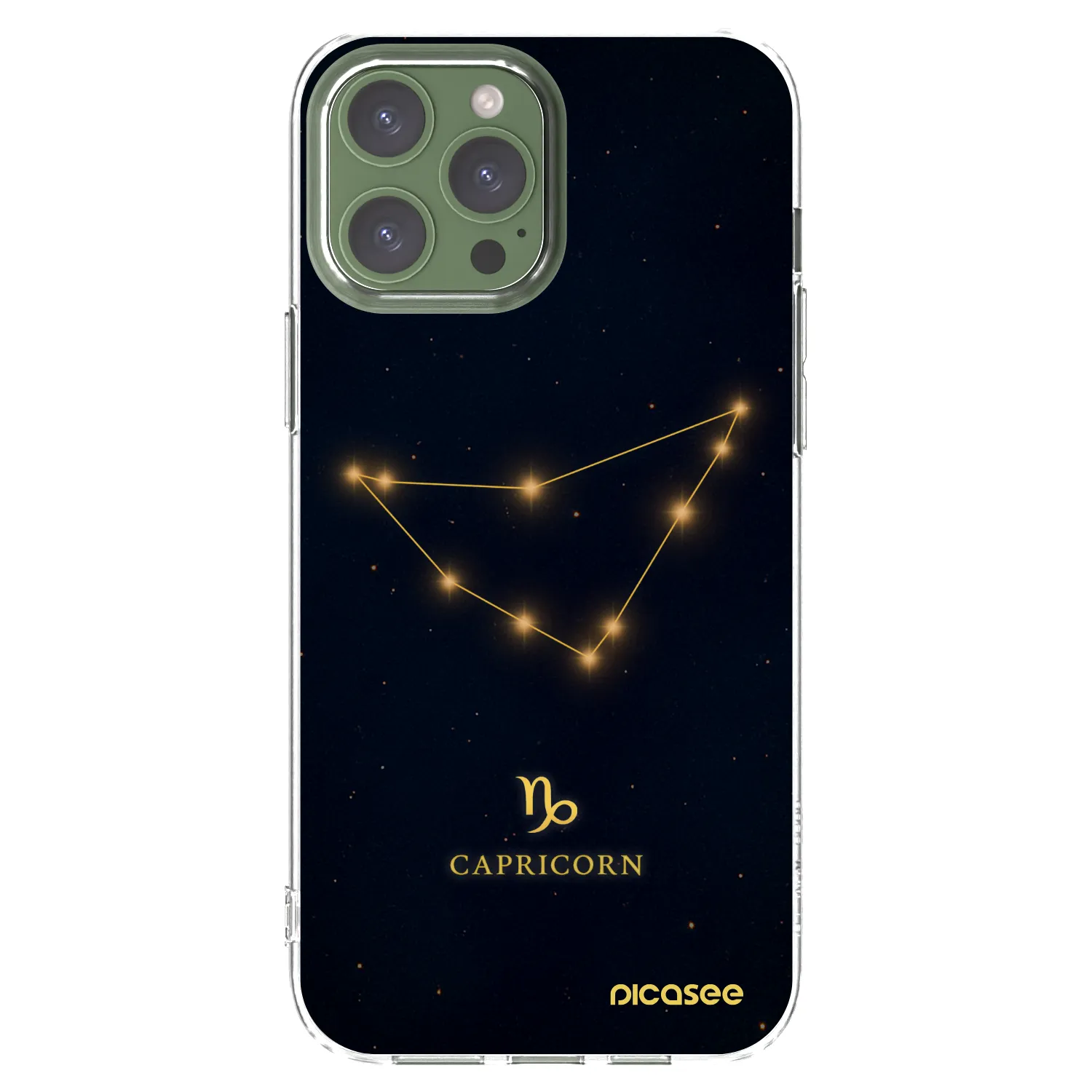 Picasee silikonski prozorni ovitek za Apple iPhone 13 Pro Max - CAPRICORN