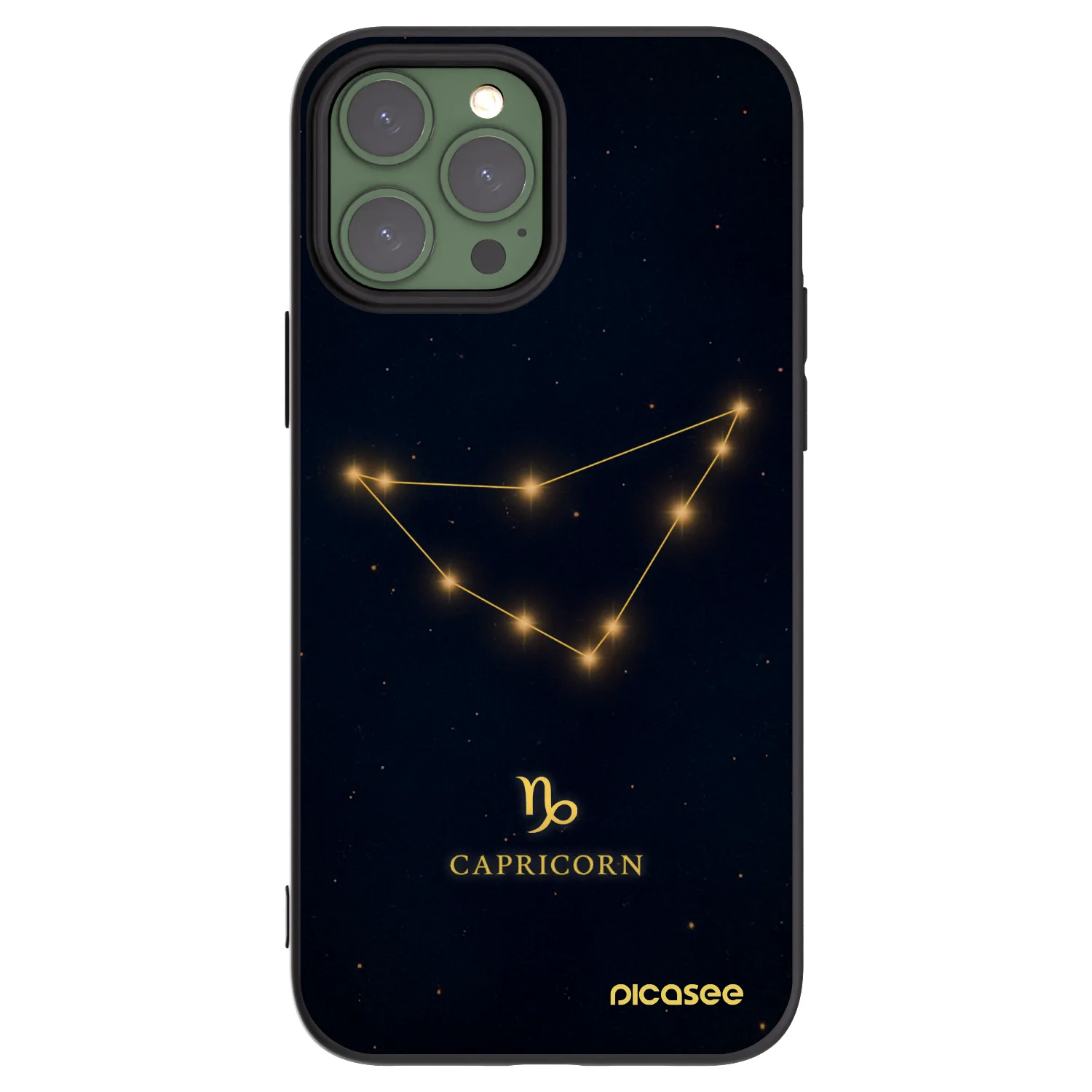 Picasee silikonski črni ovitek za Apple iPhone 13 Pro Max - CAPRICORN