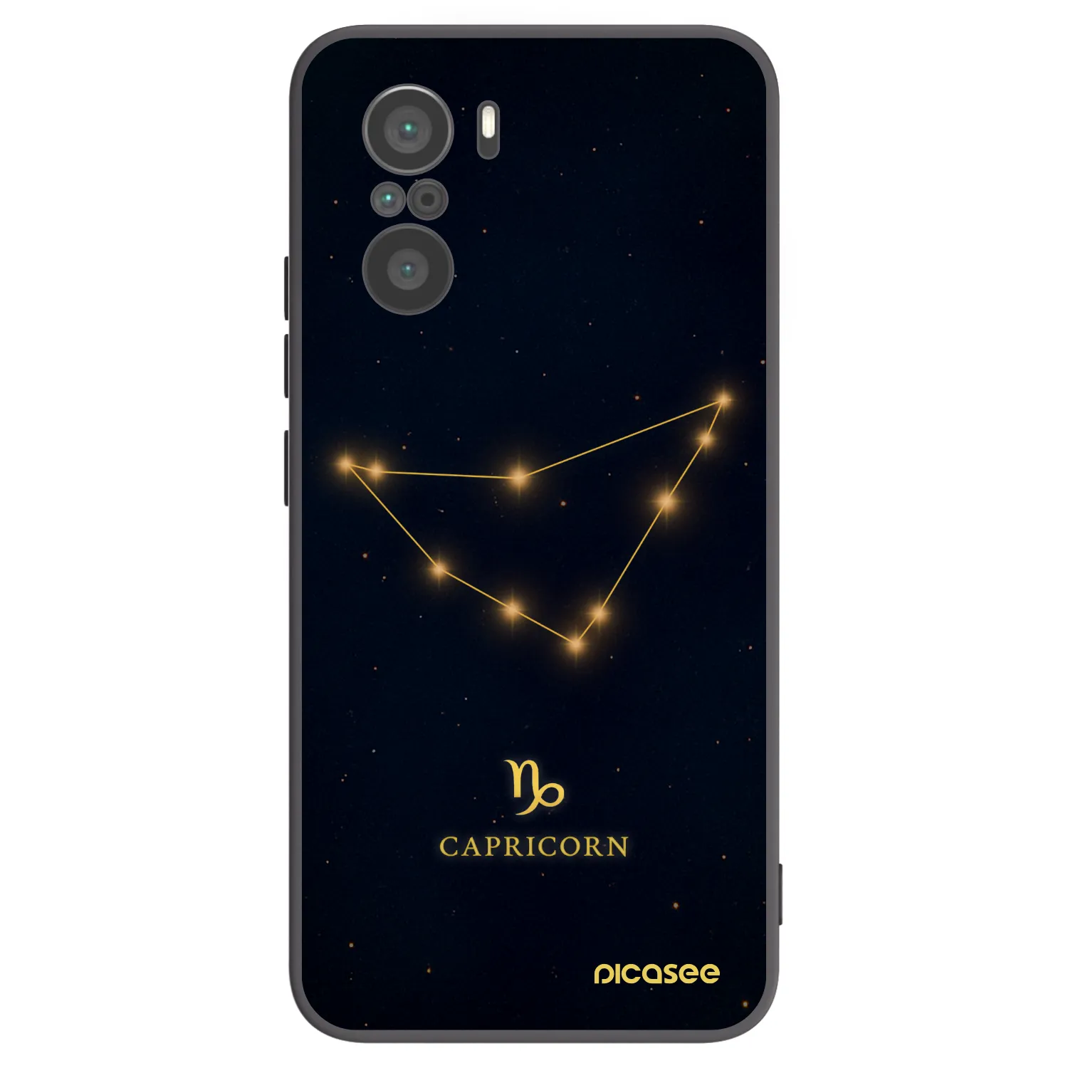 Picasee silikonski črni ovitek za Xiaomi Poco F3 - CAPRICORN