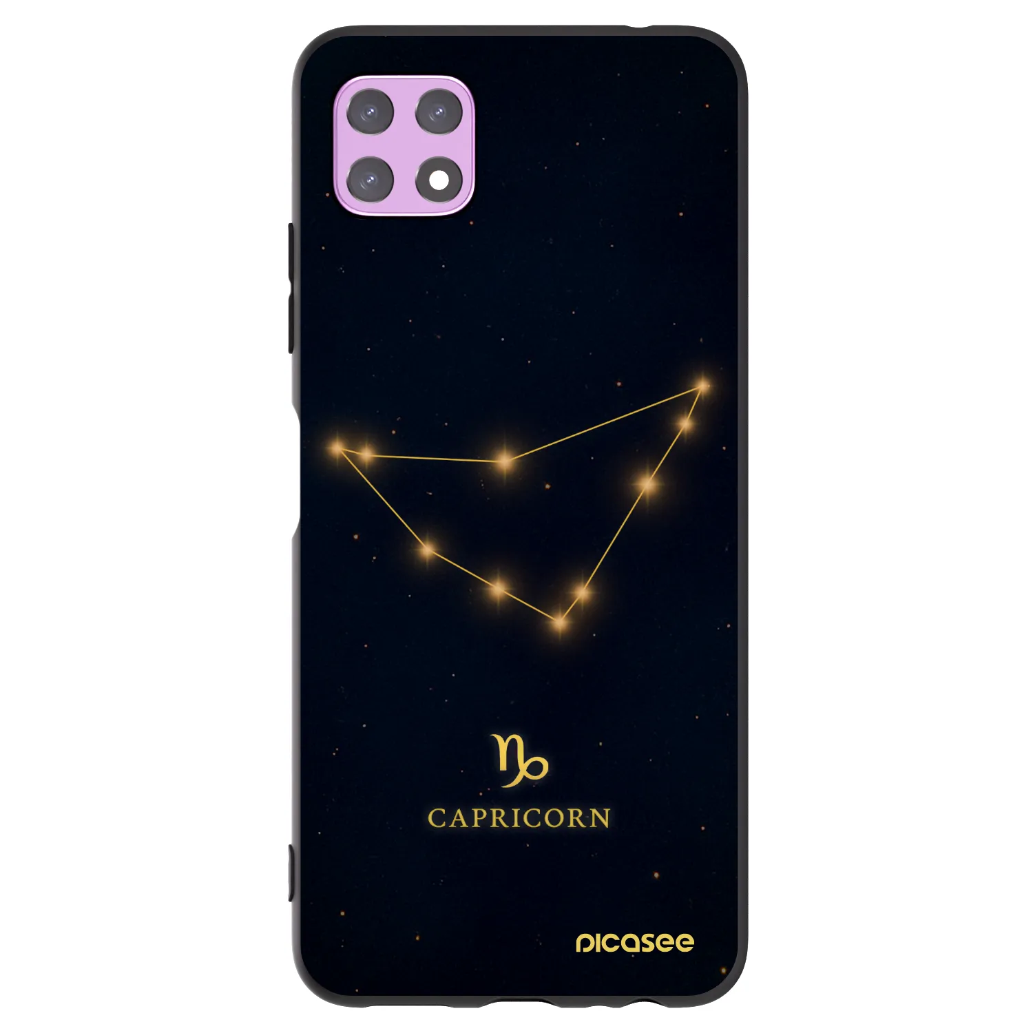 Picasee silikonski črni ovitek za Samsung Galaxy A22 A226B 5G - CAPRICORN