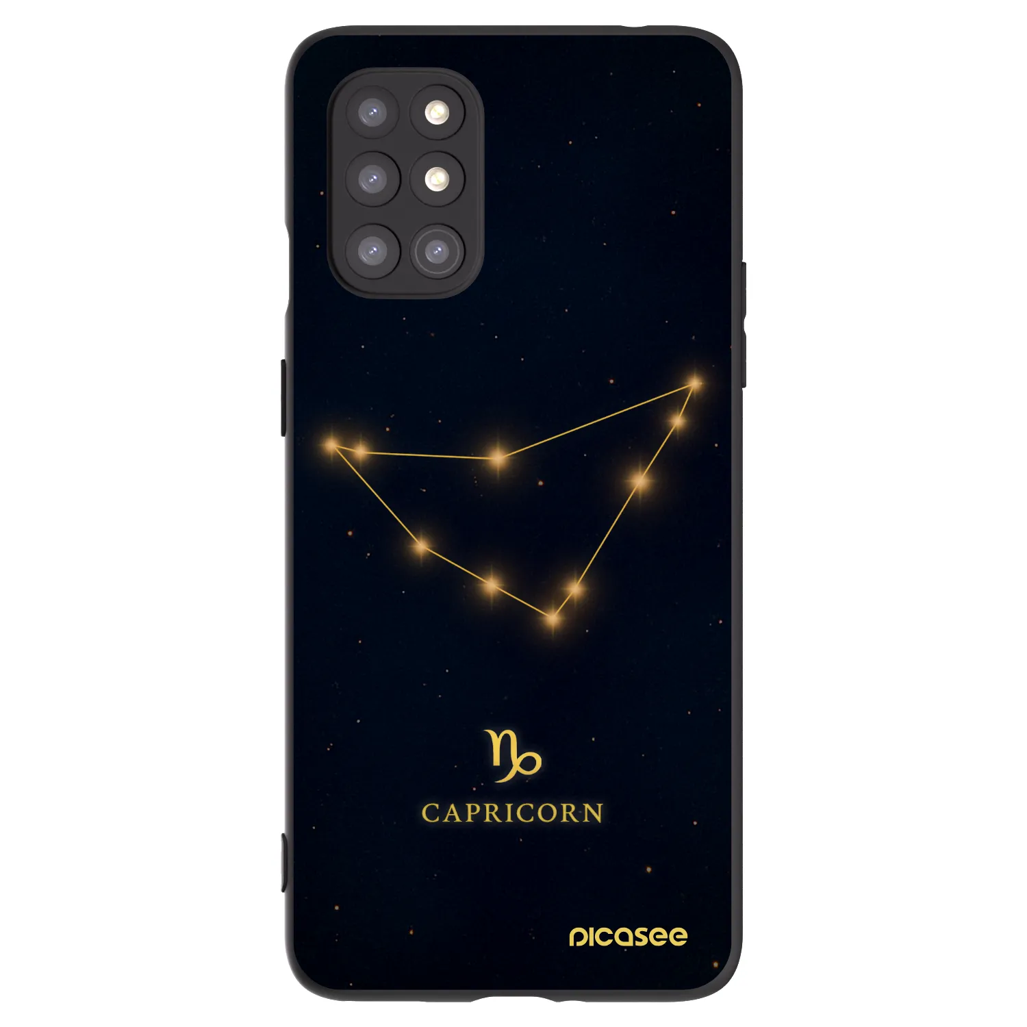 Picasee silikonski črni ovitek za OnePlus 8T - CAPRICORN